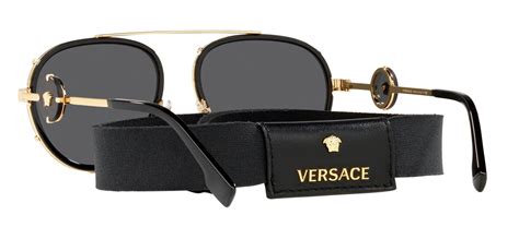 versace ve 2232|Versace Unisex Sunglasses Havana Frame, Dark Grey Lenses, .